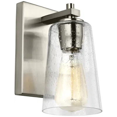 Generation Lighting Mercer 9" High Satin Nickel Wall Sconce