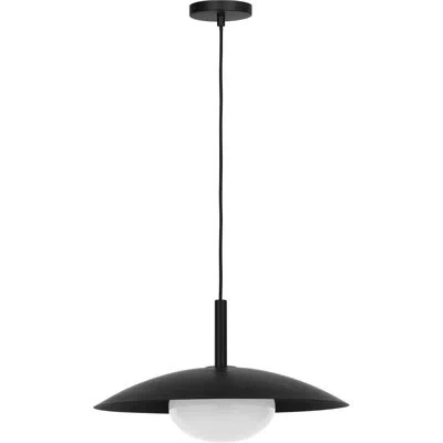 Generation Lighting Mont One Light Pendant In Midnight Black