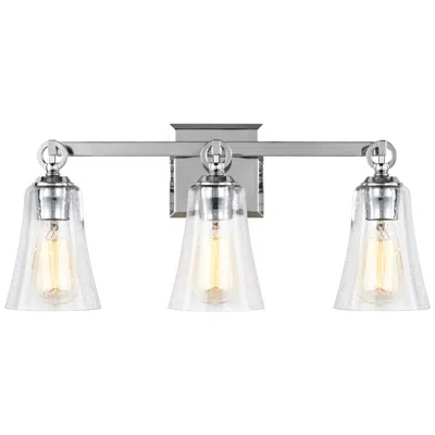 Generation Lighting Monterro 21 3/4" Wide 3-light Chrome Bath Light