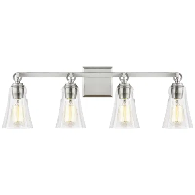Generation Lighting Monterro 30 1/4" Satin Nickel 4-light Bath Light