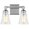 Generation Lighting Monterro 9 1/2" High 2-light Chrome Wall Sconce