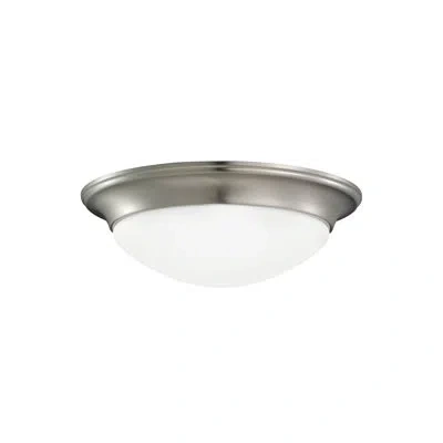 Generation Lighting Nash 3 -light 16.75" Flush Mount In Brushed Nickel