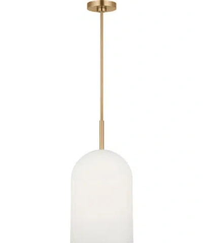 Generation Lighting Neblina One Light Pendant In Satin Brass