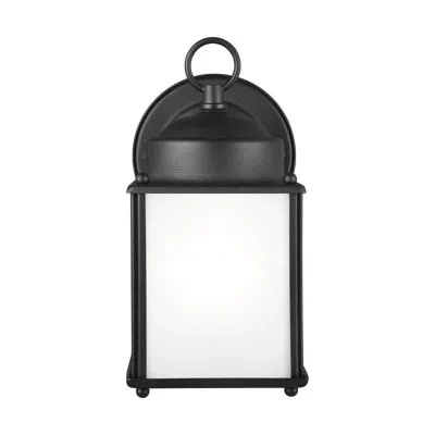 Generation Lighting New Castle 5.5" H Outdoor Wall Lantern In Black