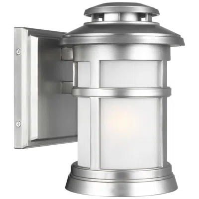 Generation Lighting Newport 9" Brushed Steel Outdoor Wall Light