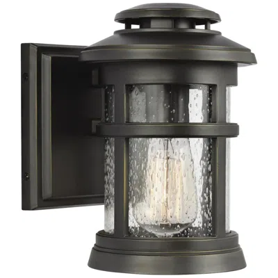 Generation Lighting Newport 9" High Antique Bronze Outdoor Wall Light
