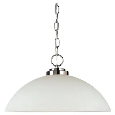 Generation Lighting Oslo 1 - Light Single Dome Pendant In Chrome