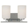 Generation Lighting Oslo 2-light Dimmable Vanity Light In Chrome