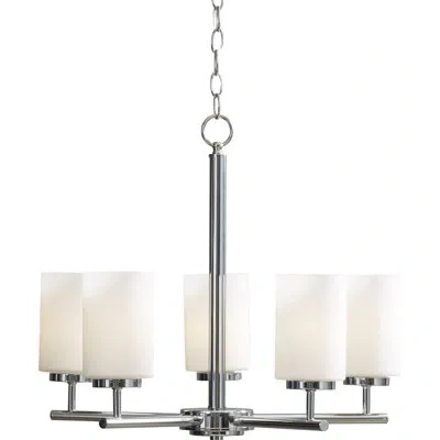 Generation Lighting Oslo 5 - Light Shaded Classic / Traditional Chandelier In Chrome