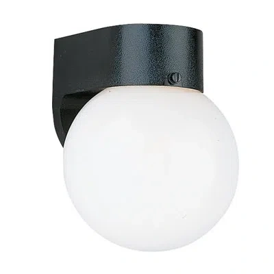 Generation Lighting Outdoor Armed Sconce In Black