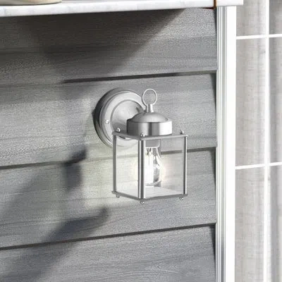 Generation Lighting Outdoor Outdoor Wall Lantern In Antique Nickel