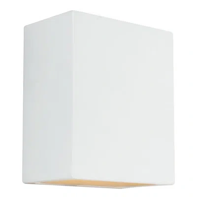 Generation Lighting Paintable Unfinished Ceramic Outdoor Bulkhead Light