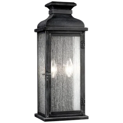 Generation Lighting Pediment 18 1/4" Zinc 2-light Outdoor Wall Light