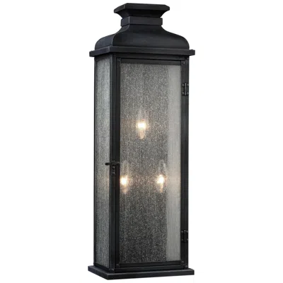 Generation Lighting Pediment 24" High Zinc 3-light Outdoor Wall Light