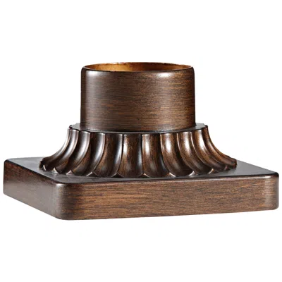 Generation Lighting Pier-mount Olde Bronze Outdoor Post Light Adapter In Brown