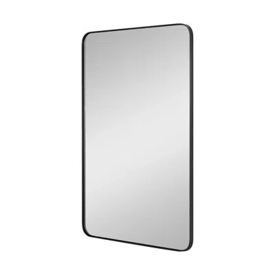 Generation Lighting Planer Metal Rectangle Wall Mirror In Matte Black