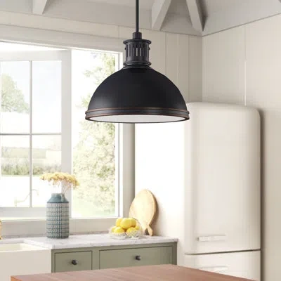 Generation Lighting Pratt Street 3 - Light Dome Pendant In Oil-rubbed Bronze