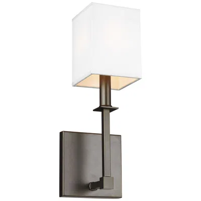 Generation Lighting Quinn 15"h Antique Bronze Wall Sconce In Silver