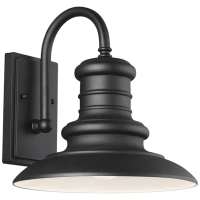 Generation Lighting Redding Station 12 1/2" Black Outdoor Wall Light