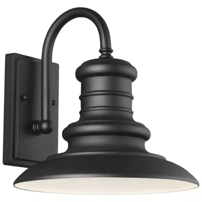 Generation Lighting Redding Station 12" Black  Outdoor Wall