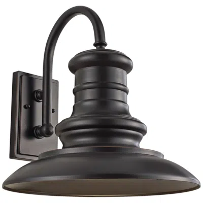 Generation Lighting Redding Station 15" Bronze Led Outdoor Barn Light