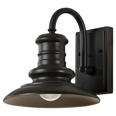 Generation Lighting Redding Station Integrated Led Outdoor Barn Light In Restoration Bronze