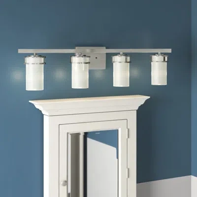 Generation Lighting Robie 4-light Dimmable Vanity Light In Brushed Nickel