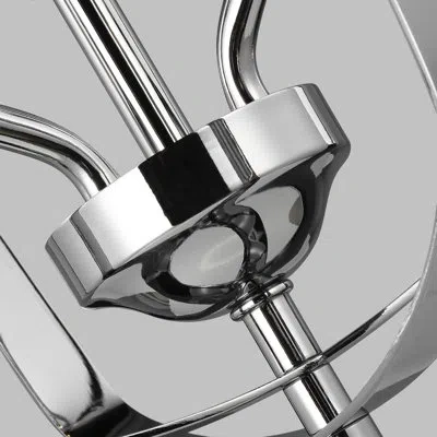 Generation Lighting Romee 3 - Light Lantern Geometric Chandelier In Chrome