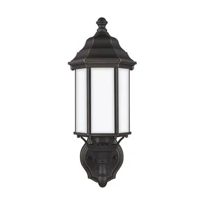 Generation Lighting Sevier Outdoor Wall Lantern In Antique Bronze With Frosted Shade