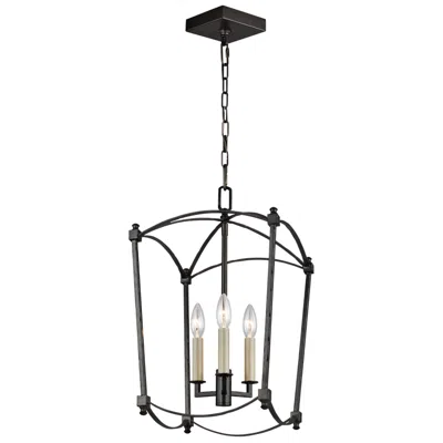 Generation Lighting Thayer 12" Wide Steel Finish Mini Chandelier