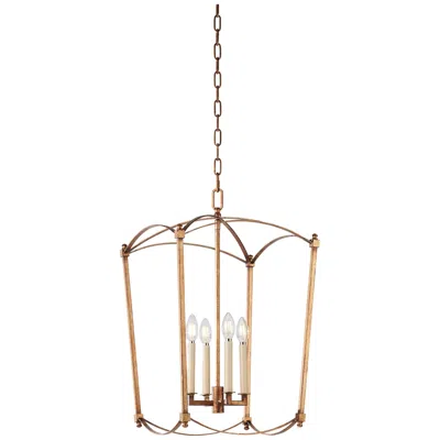 Generation Lighting Thayer 16" 4-light Gild Gold Lantern Chandelier