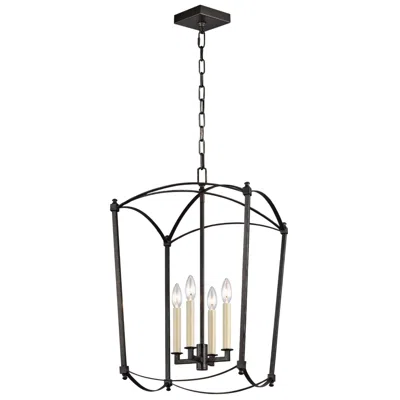Generation Lighting Thayer 16" 4-light Smith Steel Lantern Chandelier