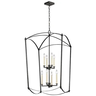 Generation Lighting Thayer 24" 8-light Steel Finish Open Chandelier In Multi