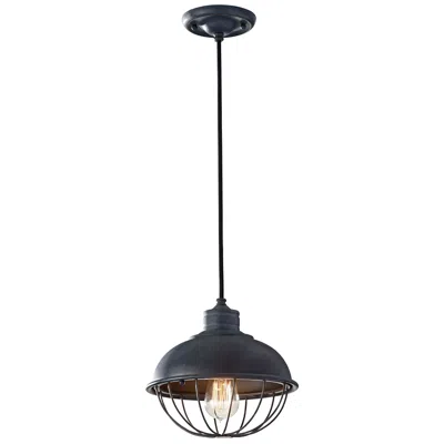 Generation Lighting Urban Renewal 10" Iron Cage Mini Pendant Light