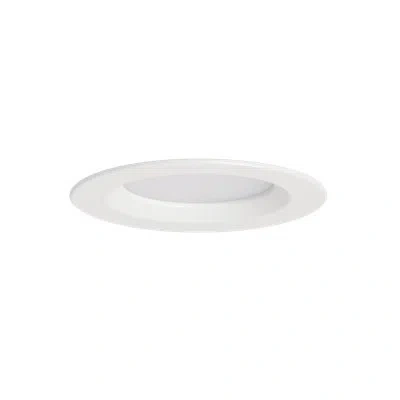 Generation Lighting Verra 4 Inch Round Led Downlight 5cct Adjustable Color Regressed Trim Wafer Style In White