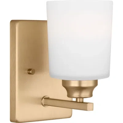 Generation Lighting Vinton Wall/bath Sconce In Satin Brass