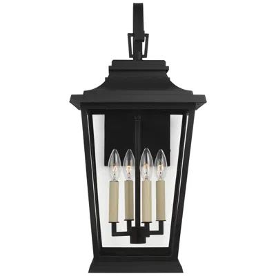 Generation Lighting Warren 25 3/4" Black 4-light Outdoor Wall Light