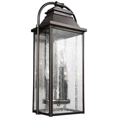 Generation Lighting Wellsworth 18 1/4" Bronze Lantern Wall Light