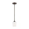 Generation Lighting Windom 1 - Light Single Jar Pendant In Bronze