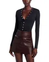 Generation Love Adina Snap Front Top In Black