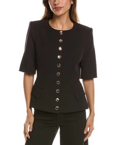 Generation Love Adriana Crepe Jacket In Black