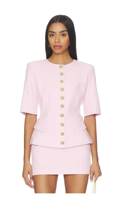 Generation Love Adriana Crepe Jacket In Pink