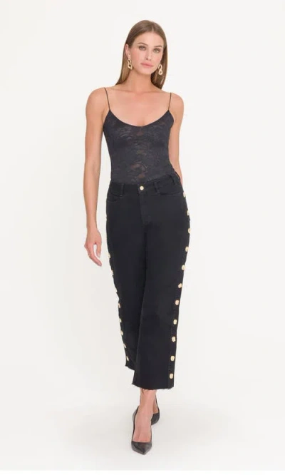 Generation Love Agnes Lace Bodysuit In Black