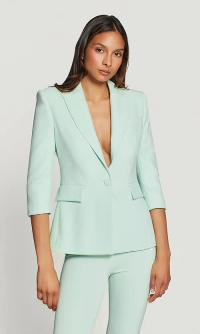 Generation Love Airess Lightweight Crepe Blazer In Green