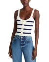 Generation Love Alesso Sweater Tank Top In White/navy