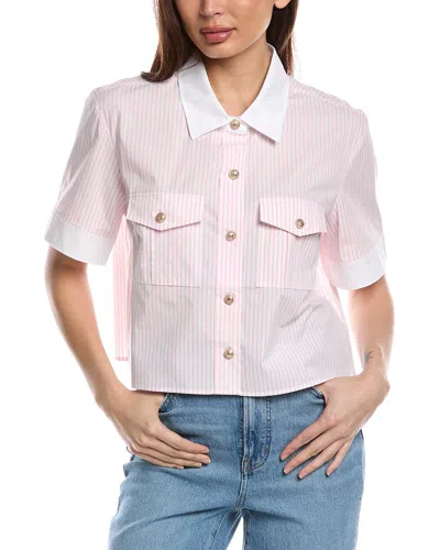 Generation Love Alida Pinstripe Shirt In White