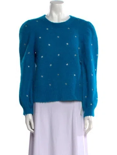 Pre-owned Generation Love Alpaca Crew Neck Sweater In Blue