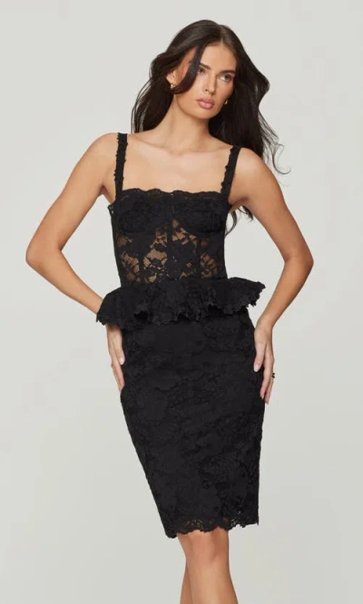 Generation Love Angelique Mesh Lace Dress In Black