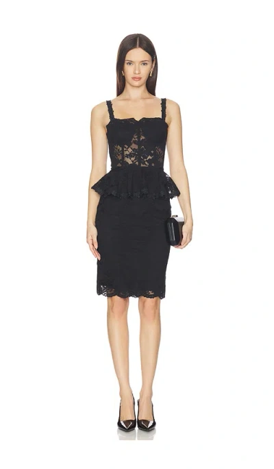 Generation Love Angelique Mesh Lace Dress In Black