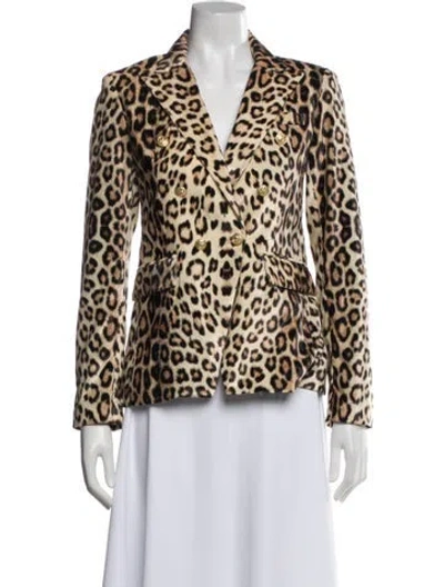 Pre-owned Generation Love Animal Print Blazer In Multi